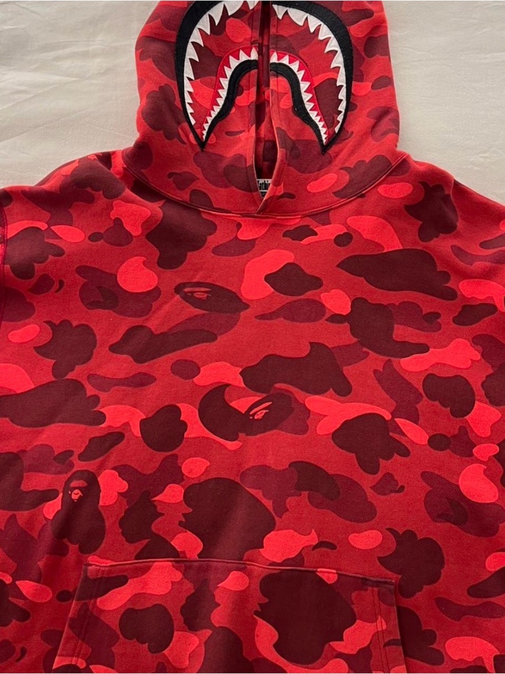 A Bathing Ape (BAPE) Pullover red Hoodie